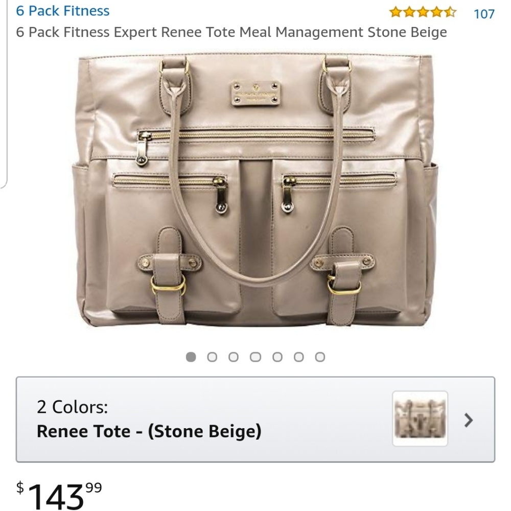 Six pack fitness "renee" tote